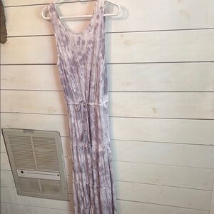 Purple Tie-Dye Maxi Dress